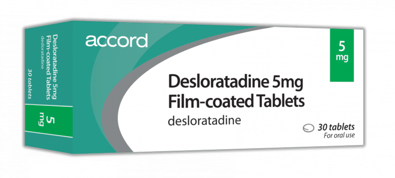 Desloratadine 5mg tablets packaging